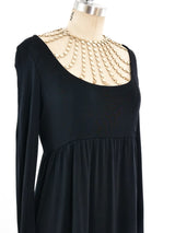 Chain Bib Maxi Dress Dress arcadeshops.com