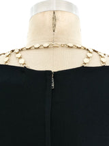 Chain Bib Maxi Dress Dress arcadeshops.com