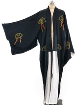 Golden Dragon Embroidered Silk Robe Jacket arcadeshops.com