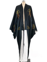 Golden Dragon Embroidered Silk Robe Jacket arcadeshops.com