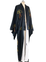 Golden Dragon Embroidered Silk Robe Jacket arcadeshops.com
