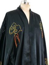 Golden Dragon Embroidered Silk Robe Jacket arcadeshops.com