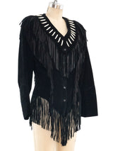 Fringed Suede Western Jacket Jacket arcadeshops.com