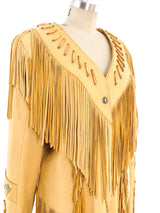 Fringed Leather Western Jacket Jacket arcadeshops.com