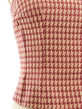 Gianfranco Ferre Houndstooth Bustier Top arcadeshops.com