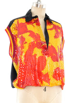 Gianfranco Ferre Sequin Embellished Sleeveless Top Top arcadeshops.com