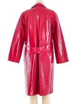 Christian Dior Red Vinyl Raincoat Outerwear arcadeshops.com