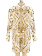 Sequin Embellished Embroidered Net Jacket Jacket arcadeshops.com