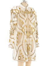 Sequin Embellished Embroidered Net Jacket Jacket arcadeshops.com