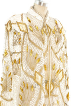 Sequin Embellished Embroidered Net Jacket Jacket arcadeshops.com