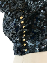 Sequin Embellished Cropped Jacket Jacket arcadeshops.com