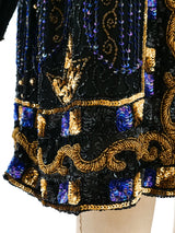 Sequin Embellished Silk Jacket Jacket arcadeshops.com