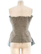 Gianfranco Ferre Embroidered Bustier Top arcadeshops.com