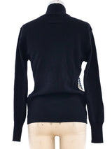 Jean Paul Gaultier Sequin Embellished Crochet Sweater Top arcadeshops.com