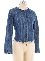 Plein Sud Pieced Denim Jacket Jacket arcadeshops.com