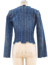 Plein Sud Pieced Denim Jacket Jacket arcadeshops.com