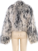 Scherrer Mongolian Lamb Fur Cropped Jacket Outerwear arcadeshops.com