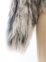 Scherrer Mongolian Lamb Fur Cropped Jacket Outerwear arcadeshops.com