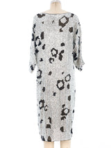 Leopard Sequin Silk Chiffon Dress Dress arcadeshops.com