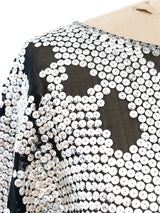 Leopard Sequin Silk Chiffon Dress Dress arcadeshops.com