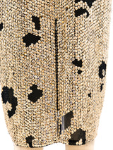 Leopard Sequin Silk Chiffon Dress Dress arcadeshops.com