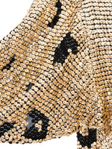 Leopard Sequin Silk Chiffon Dress Dress arcadeshops.com