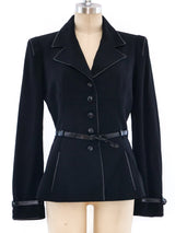 Karl Lagerfeld Belted Jacket Jacket arcadeshops.com