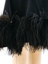 Mr. Blackwell Feather Trimmed Dress Dress arcadeshops.com