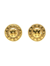 Chanel Shield Button Earrings Accessory arcadeshops.com