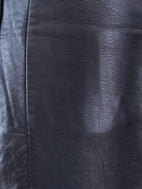 Black Leather Buckle Back Pants Bottom arcadeshops.com