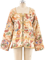 Reversible Metallic Crane Brocade Jacket Jacket arcadeshops.com