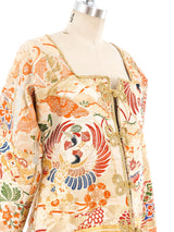 Reversible Metallic Crane Brocade Jacket Jacket arcadeshops.com