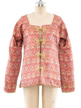 Reversible Metallic Crane Brocade Jacket Jacket arcadeshops.com