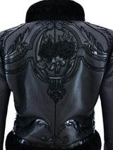 Valentino Cropped Embroidered Shearling Coat Outerwear arcadeshops.com