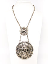 Oversized Medallion Disc Necklace Jewelry arcadeshops.com