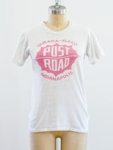 1950's Post Road Motorcyle Tee T-shirt arcadeshops.com