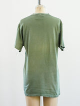 Overdyed Sage Green V Neck Tee T-shirt arcadeshops.com