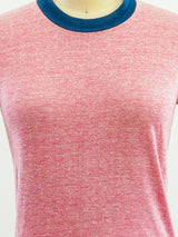 Heather Red Ringer Tee T-shirt arcadeshops.com