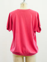 Pink Blank Short Sleeve Sweatshirt T-shirt arcadeshops.com
