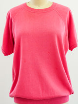 Pink Blank Short Sleeve Sweatshirt T-shirt arcadeshops.com