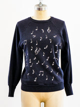 Music Note Graphic Sweatshirt T-shirt arcadeshops.com