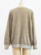 Heather Beige Blank Long Sleeve Sweatshirt T-shirt arcadeshops.com