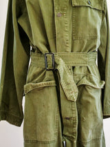Army Green Zippered Flight Suit Jumpsuit arcadeshops.com