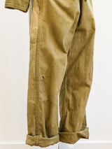 Army Green Zippered Flight Suit Jumpsuit arcadeshops.com