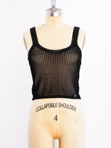 Chanel Black Knit Tank Top arcadeshops.com
