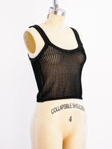 Chanel Black Knit Tank Top arcadeshops.com