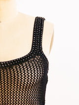 Chanel Black Knit Tank Top arcadeshops.com