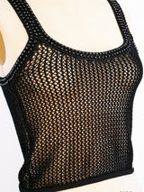 Chanel Black Knit Tank Top arcadeshops.com