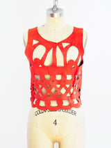 Salvatore Farragamo Red Suede Top Top arcadeshops.com