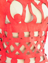 Salvatore Farragamo Red Suede Top Top arcadeshops.com